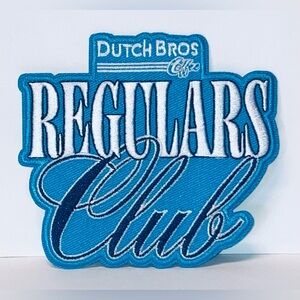 Dutch Bros Regulars Club Iron On Patch - NEW!